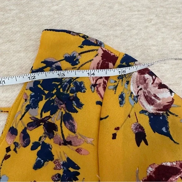 Speechless Women’s Yellow Polyester Loose Fit Long Sleeve Dress Size M - Picture 6 of 10